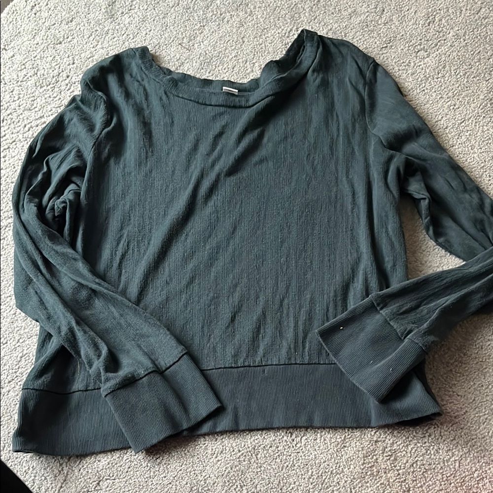 Women's Green Long Sleeve Top XL Only